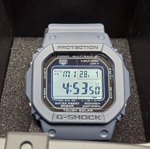 Casio G-Shock Light Blue Digital Solar And Bluetooth Watch GWM5610U